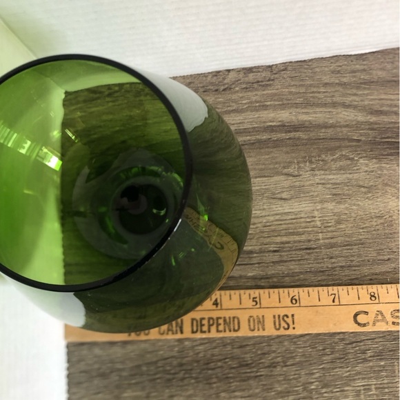 Vtg Swedish Brandy Glass Balloon Vase - Picture 10 of 13